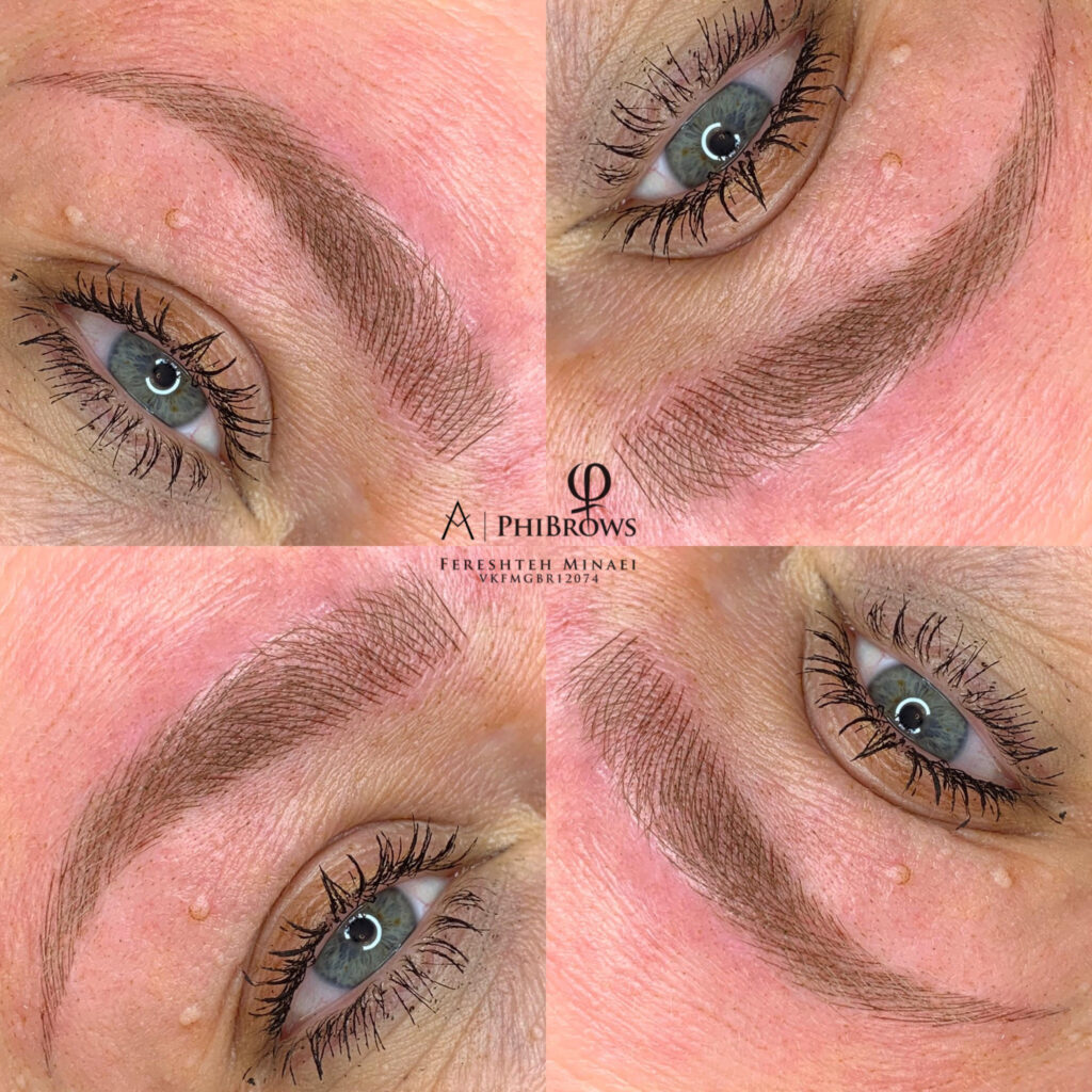 Natural-looking microblading brows at Angel Skin Lab in Cheadle near Stockport