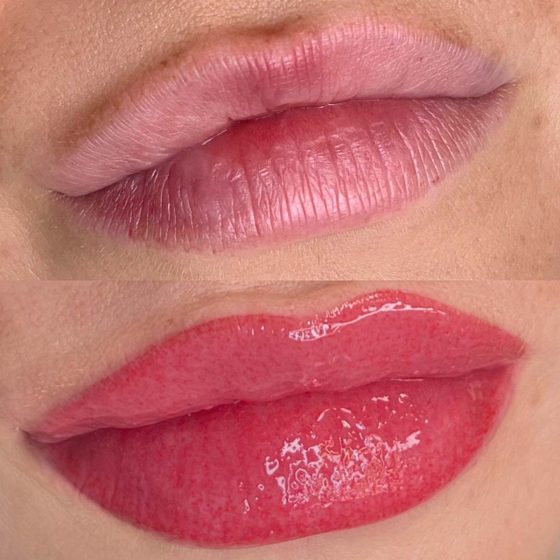 Pmu lip blush